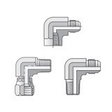 Triple-Lok 37 Flare JIC - Tube to NPT - 90 Elbow